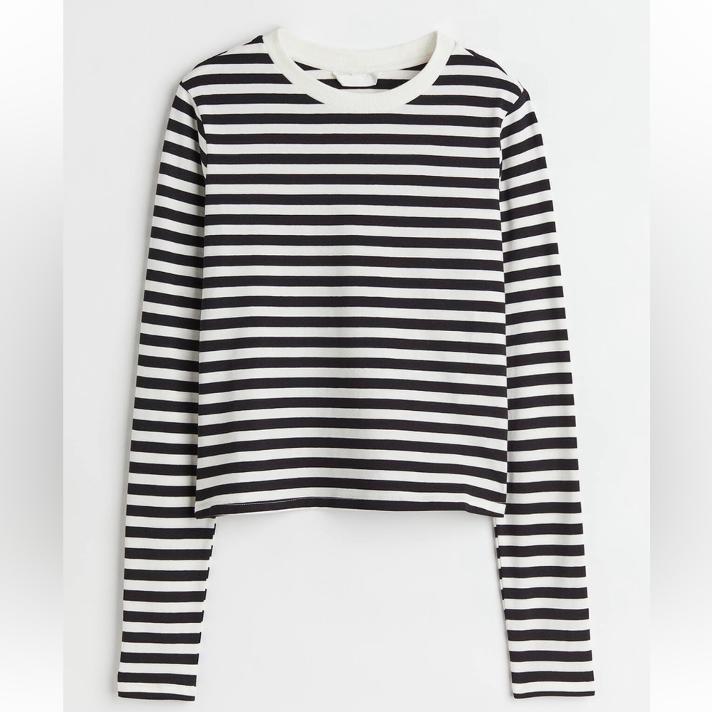 H&M Striped Long Sleeve Top